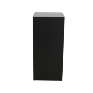 TI17-41 Stehtisch Quadra, schwarz/Glas, HxBxT: 110x50x50cm
