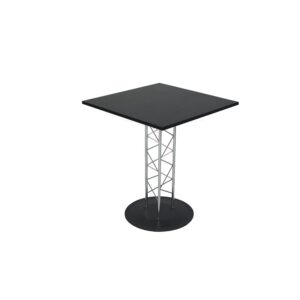 TI11-06-8 Sitztisch Lena 1, Platte schwarz, HxBxT: 74x70x70cm