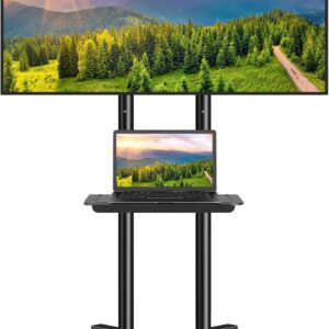 TE02-10 LCD 43" Monitor/ 108cm inkl. Stativ, rollbar, schwarz