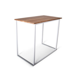 TI17-21-3 Stehtisch Square L, weiß, Tischplatte: Vollholz, HxBxT: 110x120x70cm